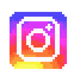 pixelated instagram logo